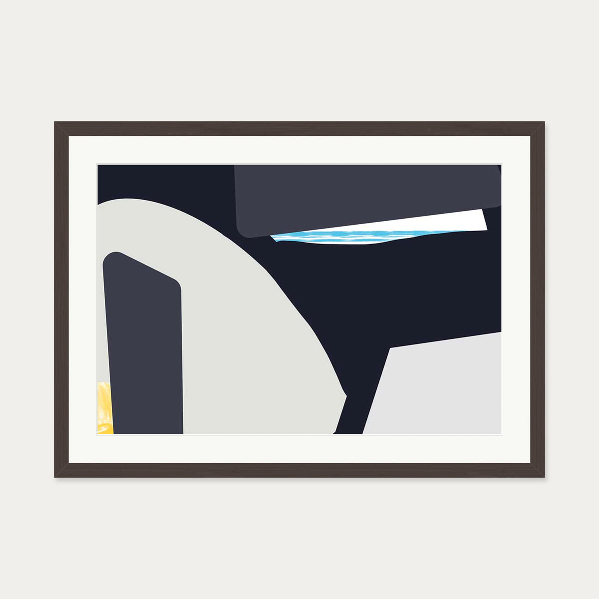 Going Places Art Print — 50 x 70 cm — Brown Frame
