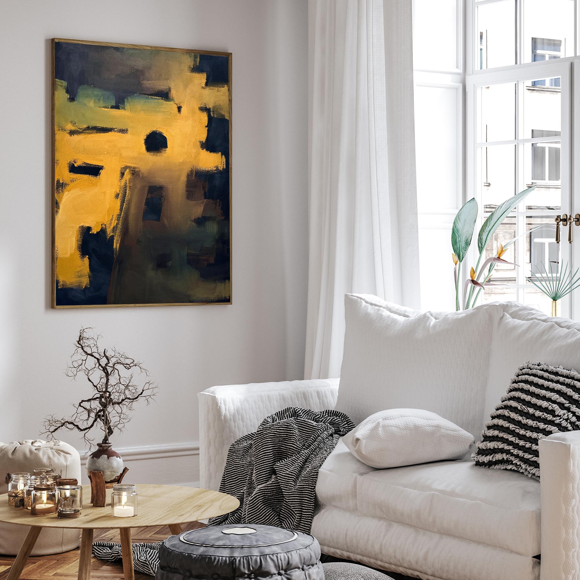 Beyond A Dream - Original Painting-Abstract House