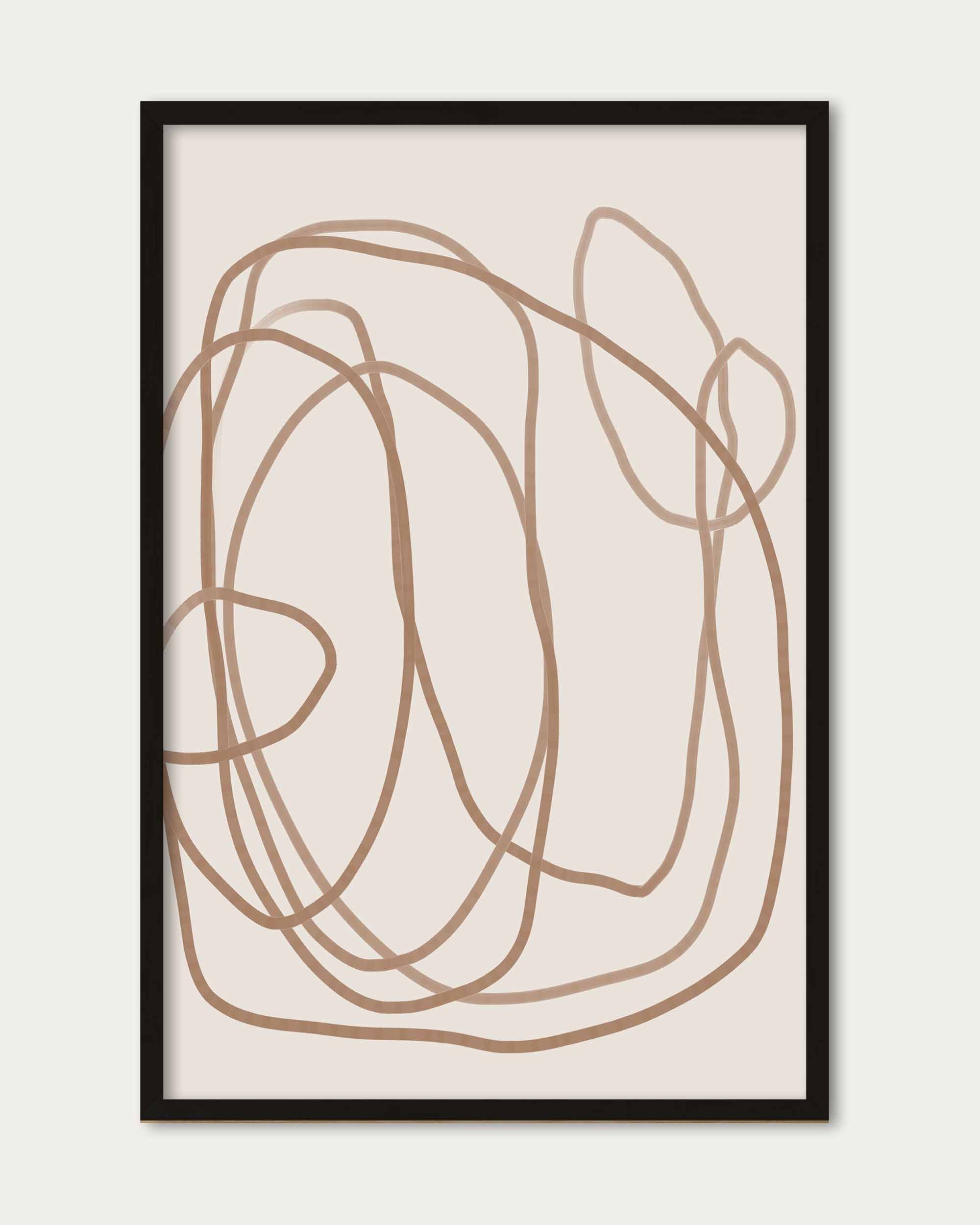 Abstract Golden Line Wall Art
