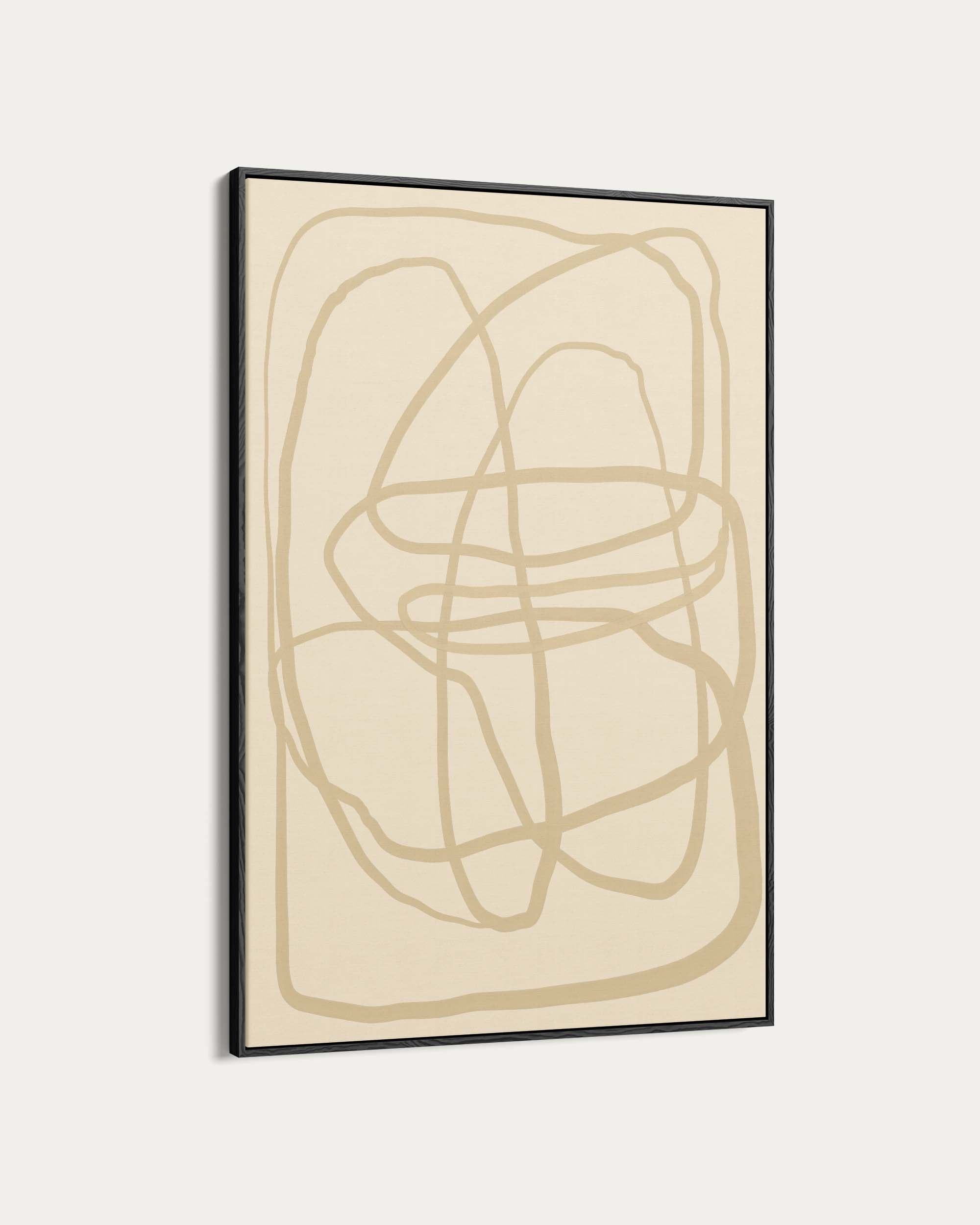 Golden Lines Wall Art Print