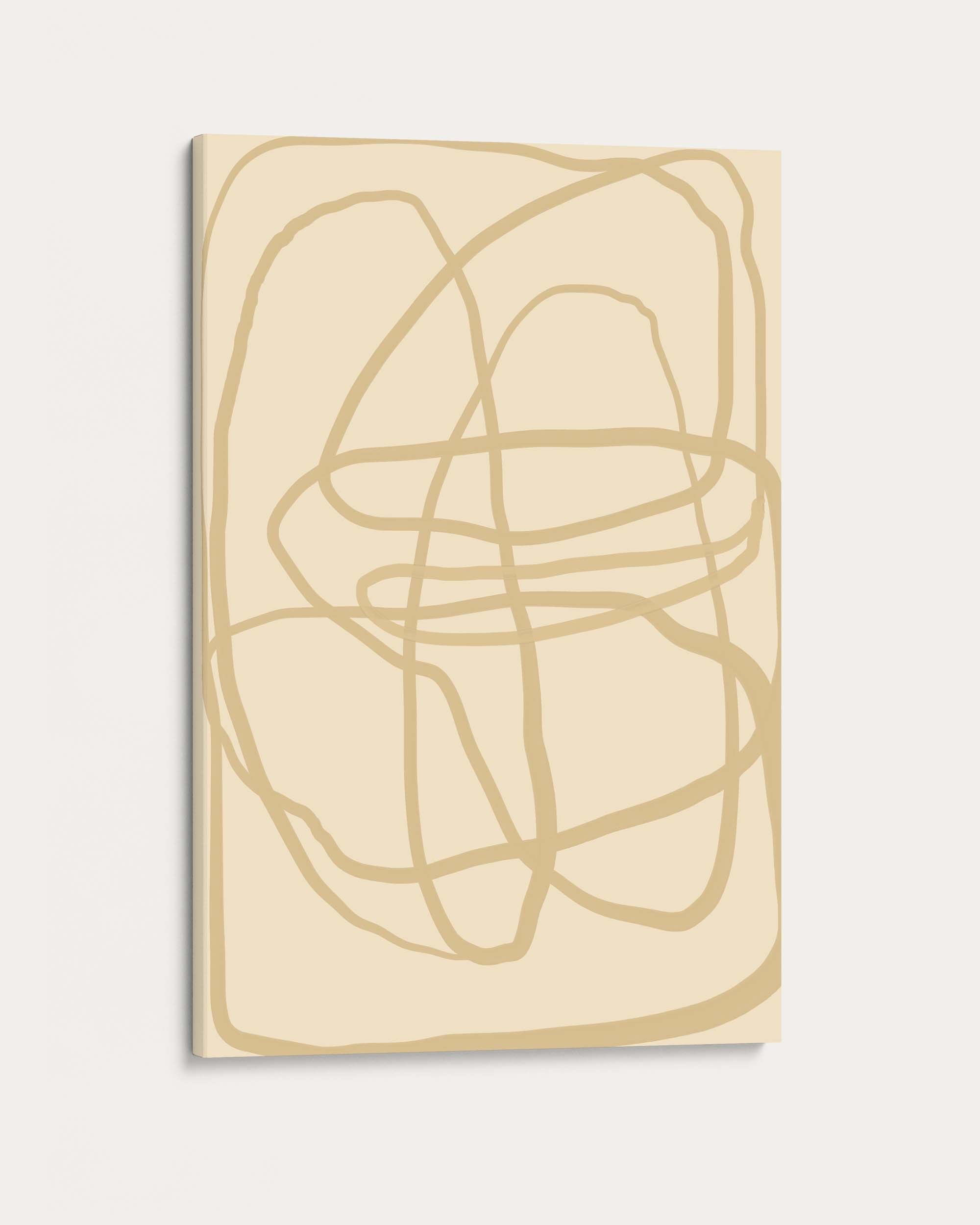 Golden Lines Wall Art Print