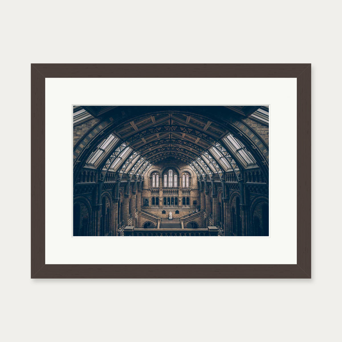 Grand Architecture Art Print — 30 x 40 cm — Brown Frame