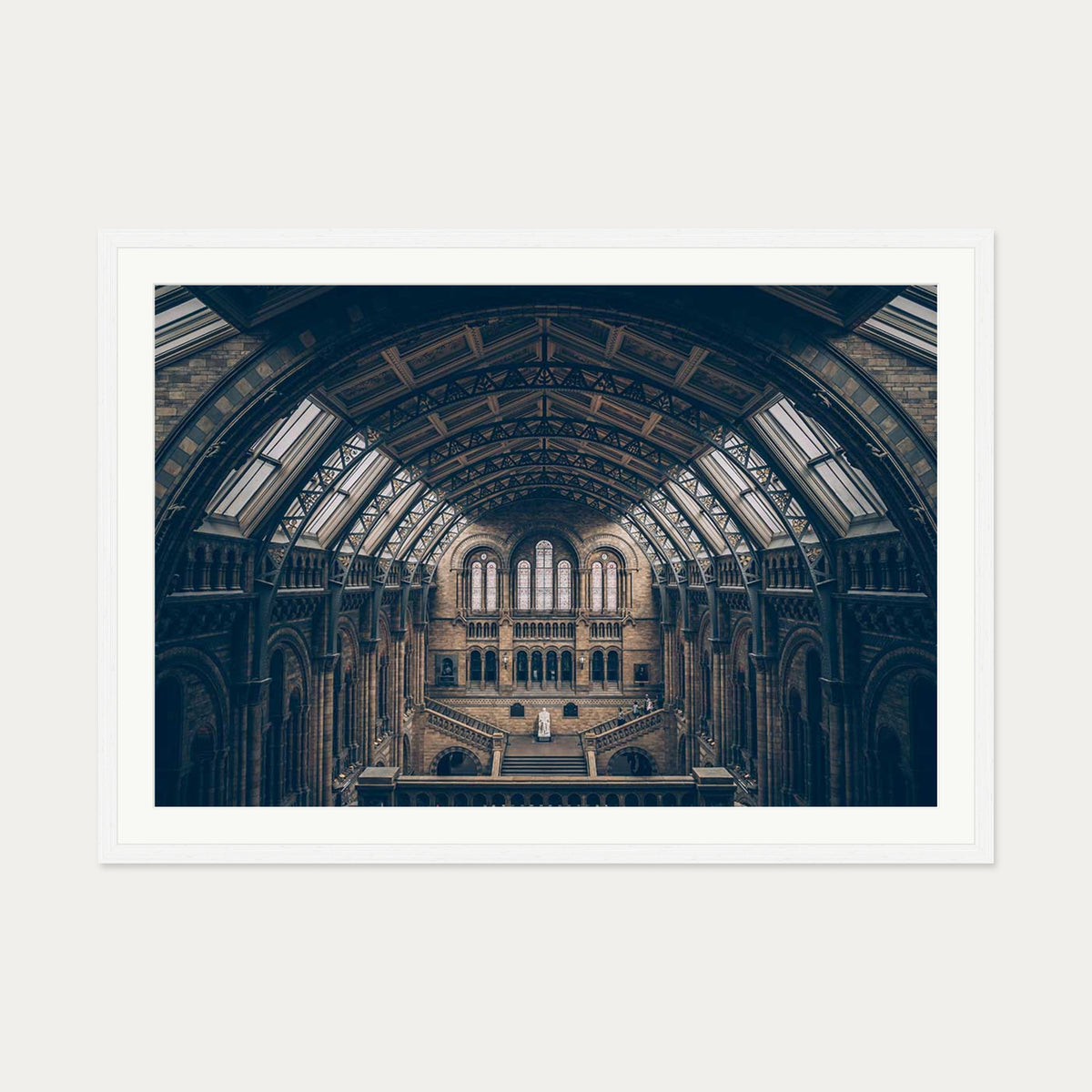 Grand Architecture Art Print — 70 x 100 cm — White Frame