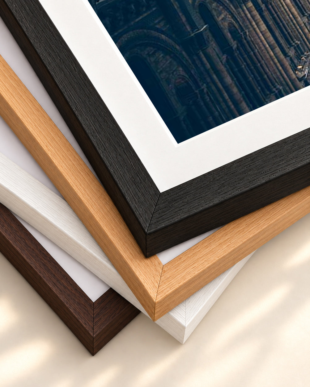 Grand Architecture Art Print — framed print corner with 5 cm mount and bevel
