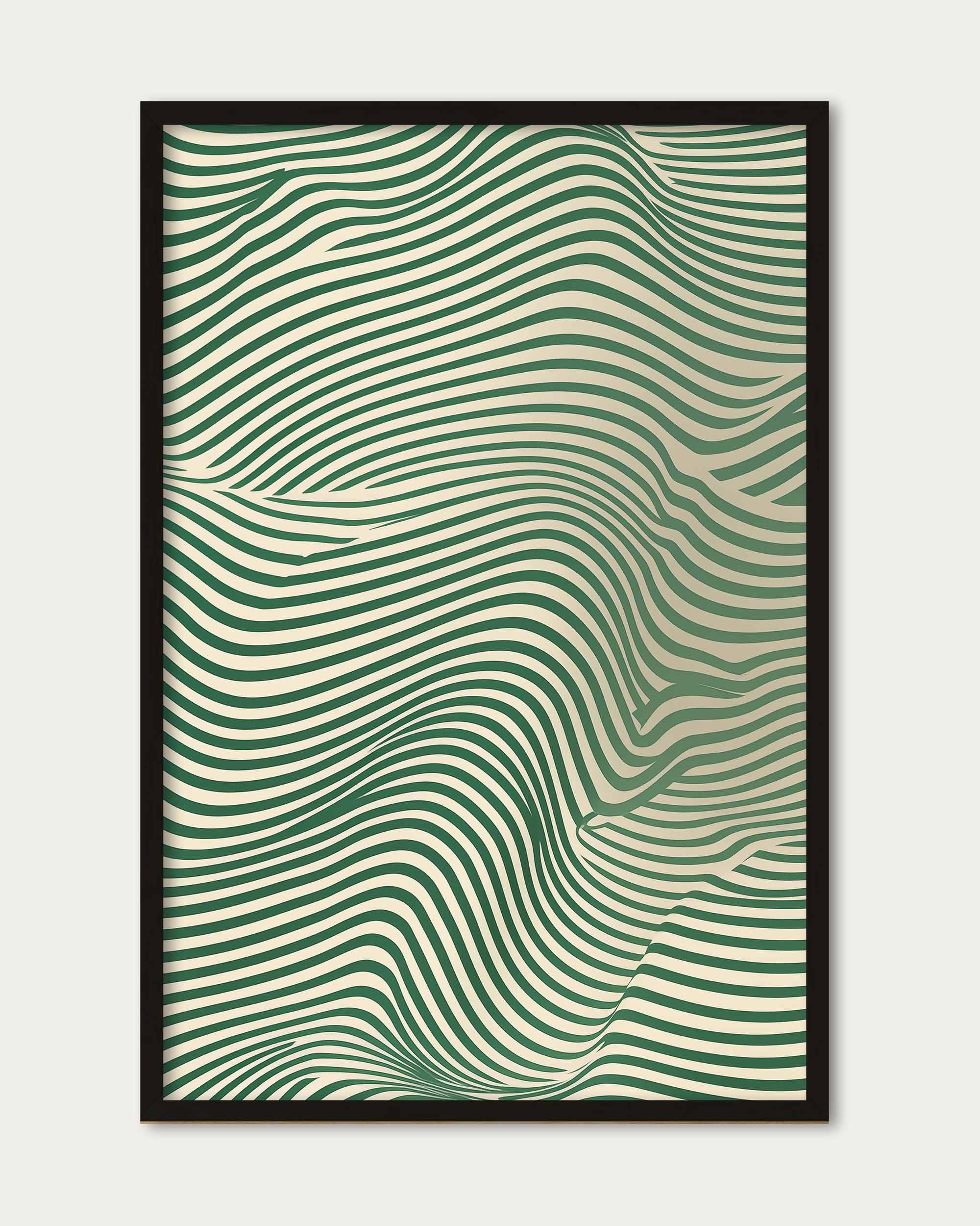Green Wave Art Print