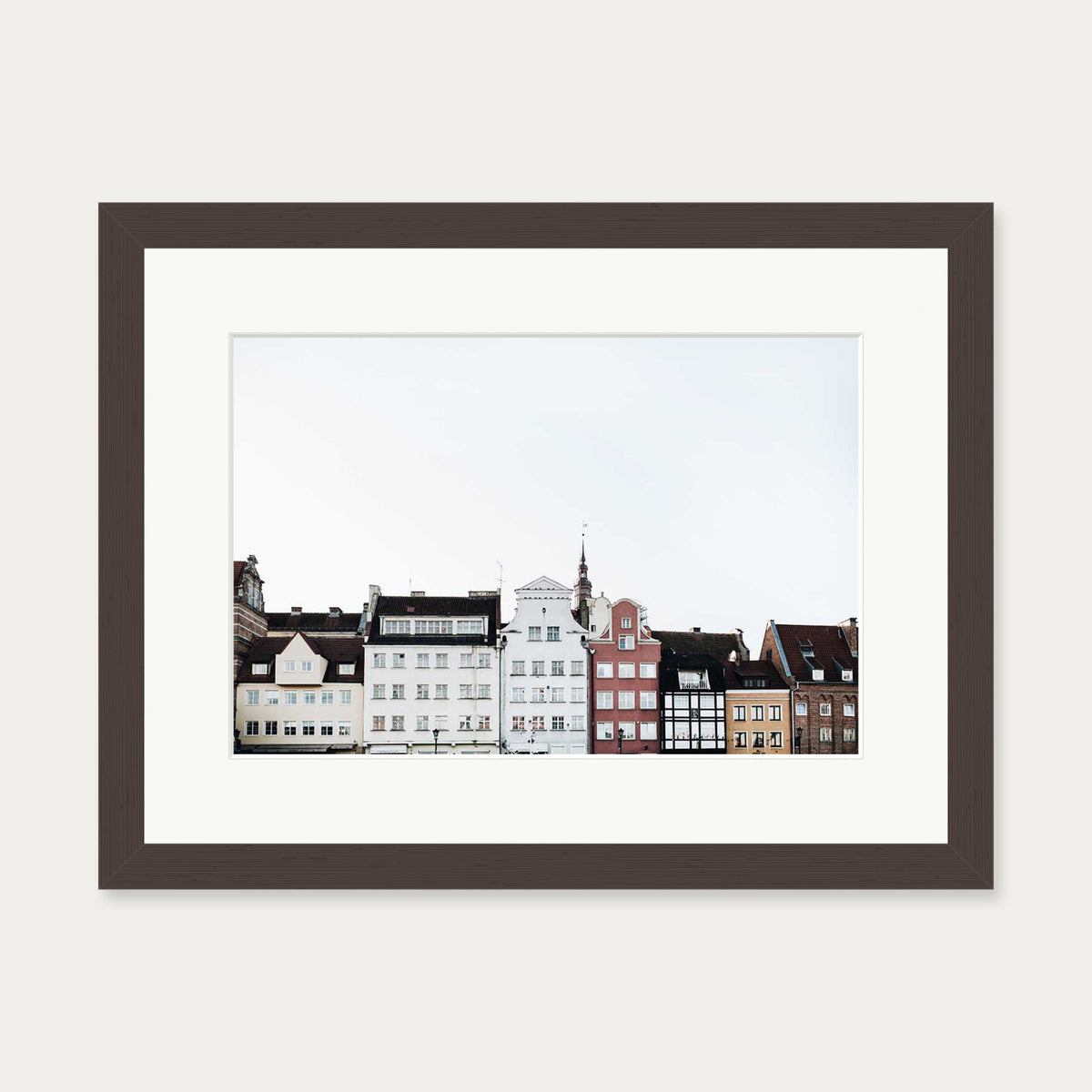 Holland Wall Art Print — 30 x 40 cm — Brown Frame