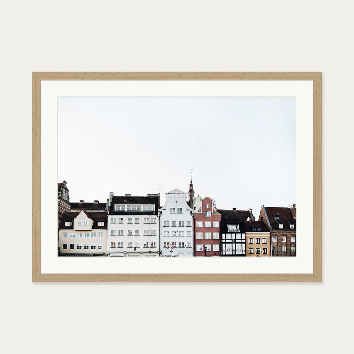 Holland Wall Art Print — 50 x 70 cm — Oak Frame