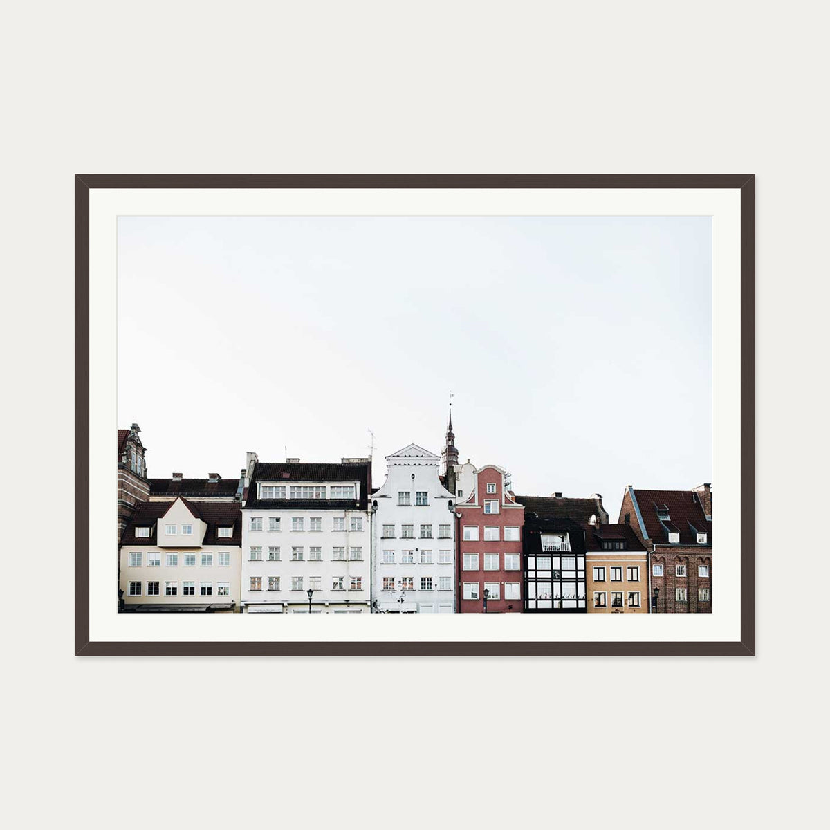 Holland Wall Art Print — 70 x 100 cm — Brown Frame