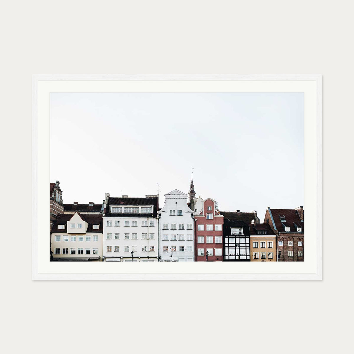 Holland Wall Art Print — 70 x 100 cm — White Frame