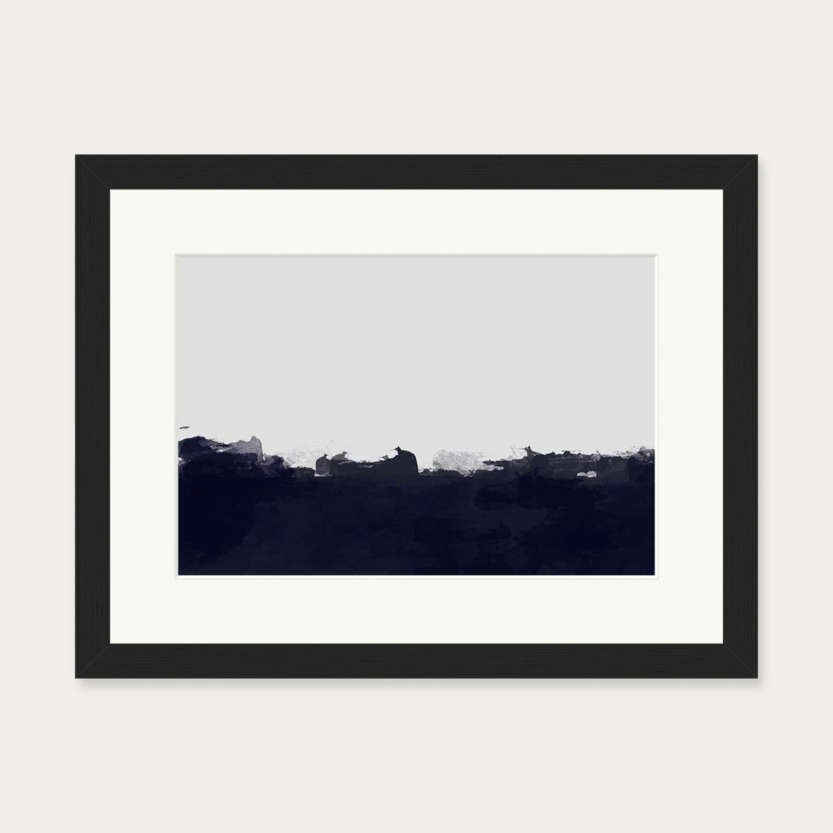 Horizontal Landscapes II Art Print — 30 x 40 cm — Black Frame