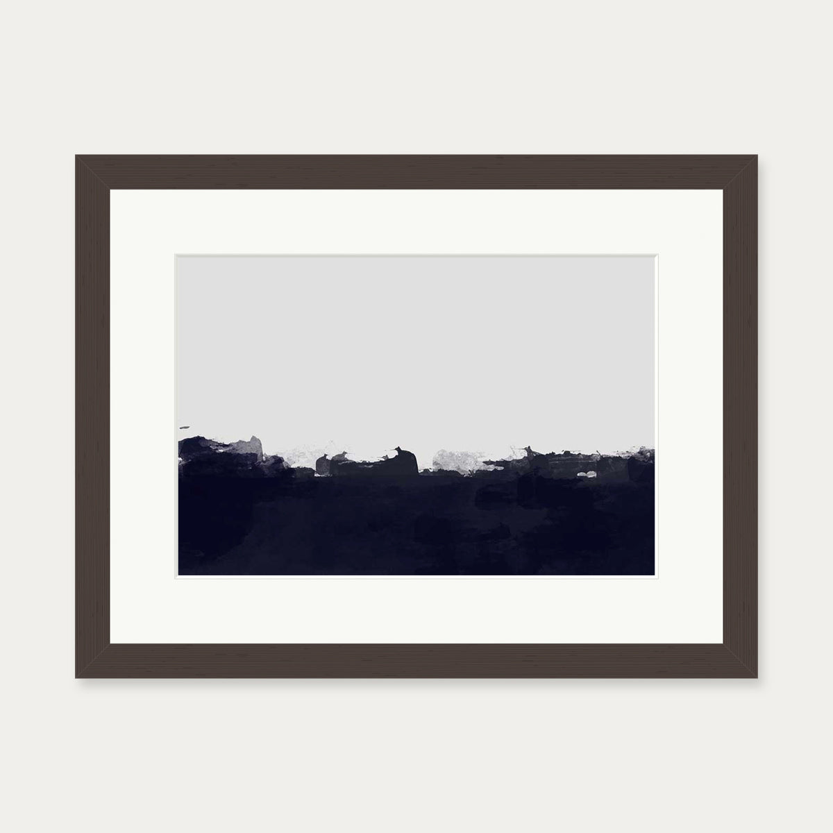 Horizontal Landscapes II Art Print — 30 x 40 cm — Brown Frame