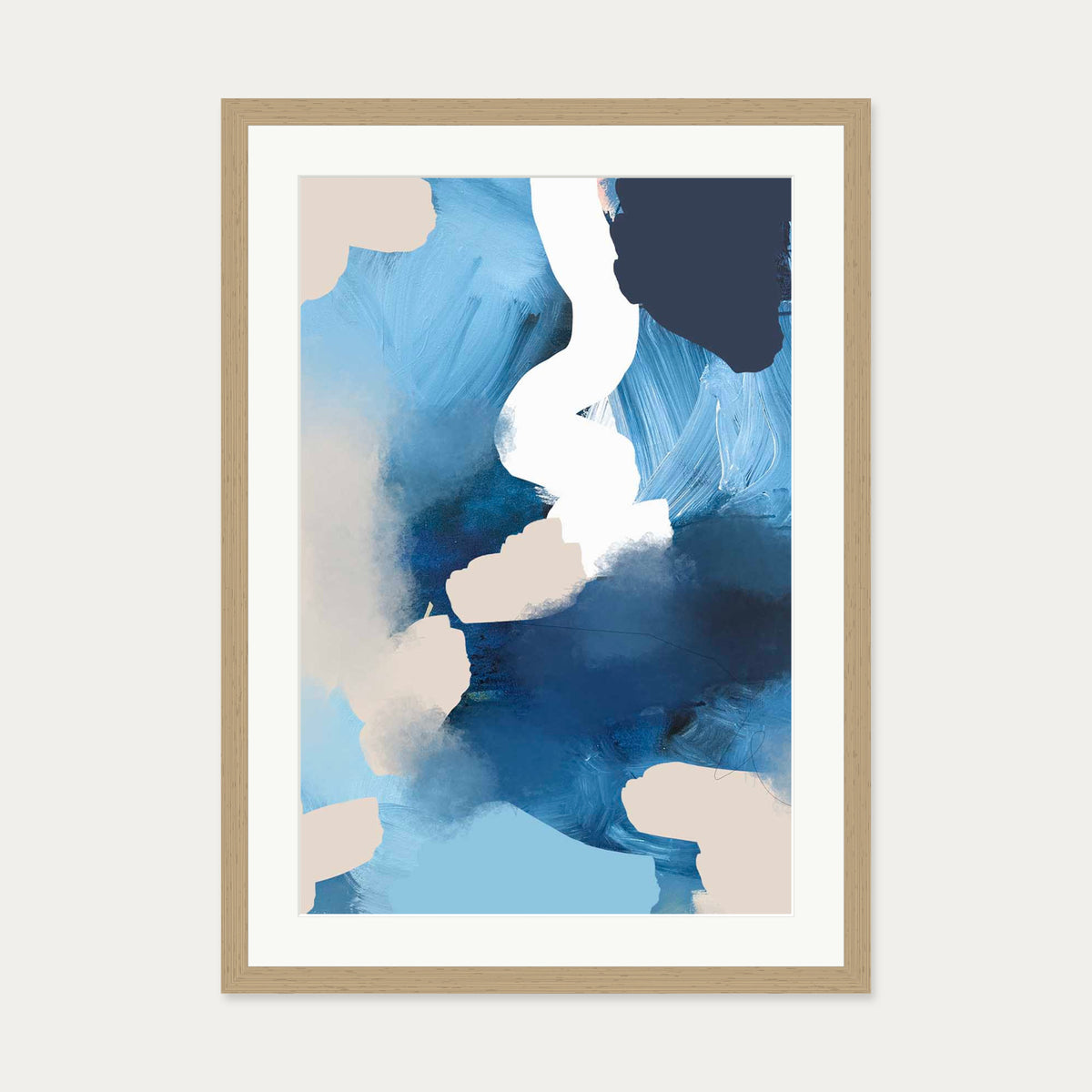 Iceberg Art Print — 50 x 70 cm — Oak Frame