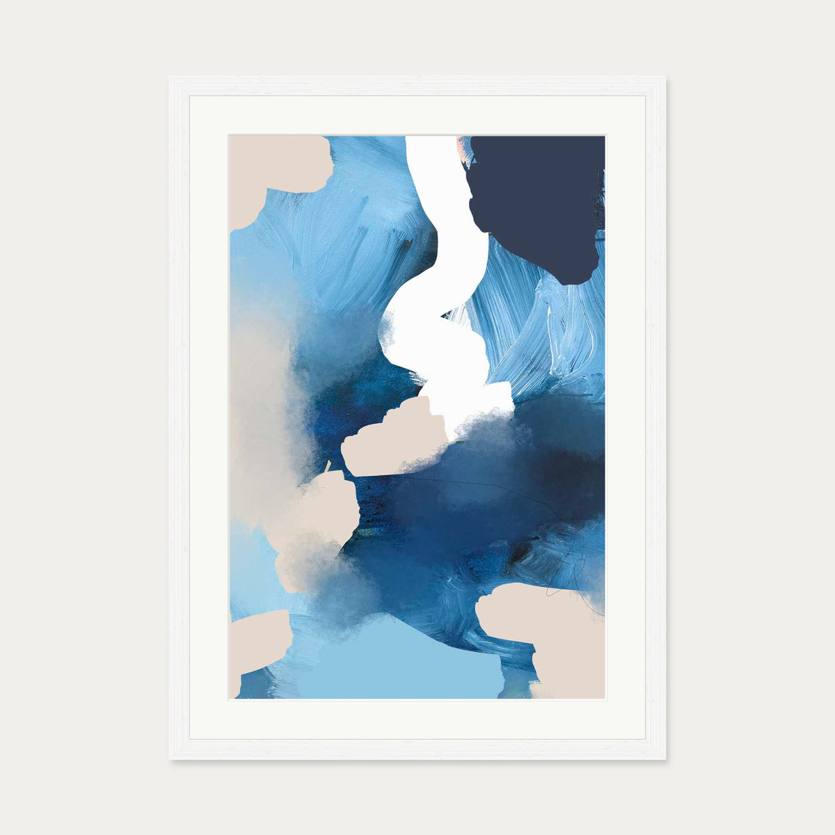 Iceberg Art Print — 50 x 70 cm — White Frame