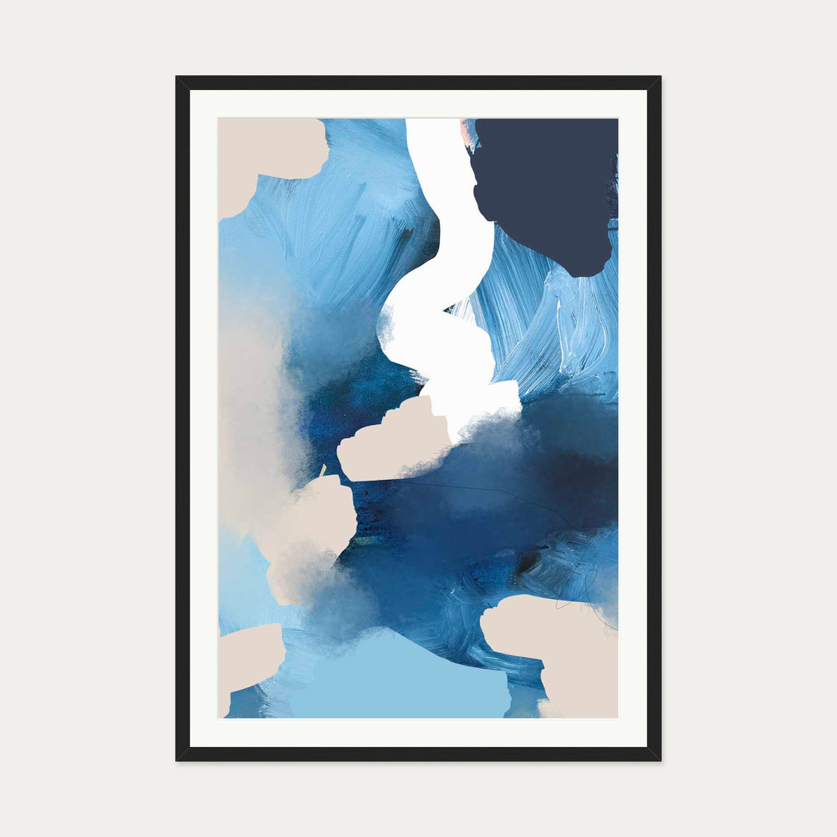 Iceberg Art Print — 70 x 100 cm — Black Frame