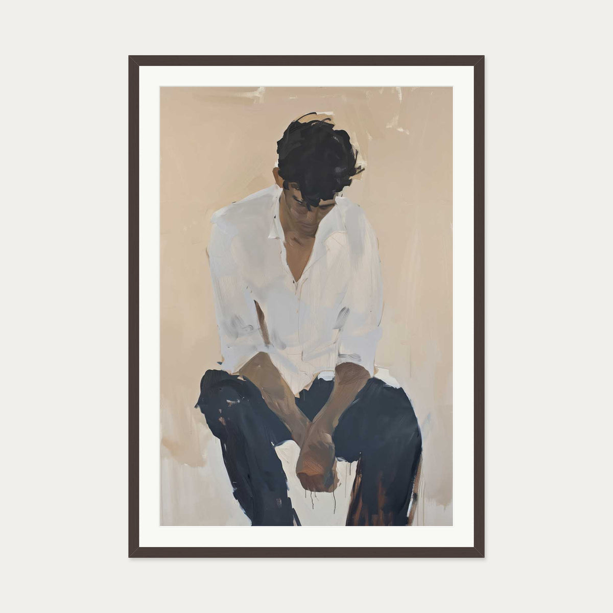 If You Say So Wall Art Print — 70 x 100 cm — Brown Frame
