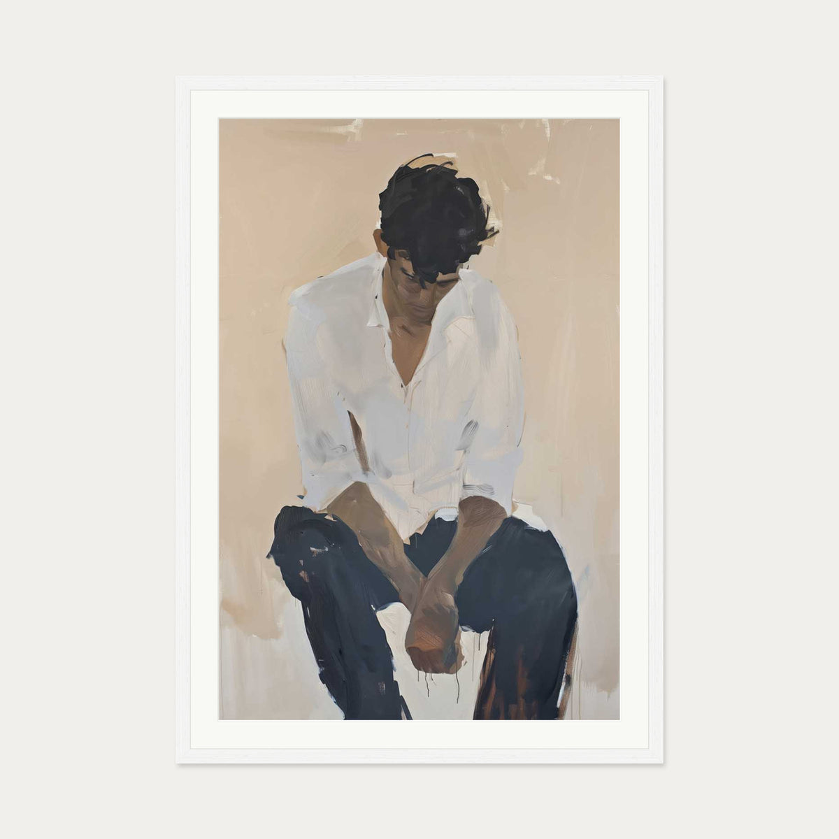 If You Say So Wall Art Print — 70 x 100 cm — White Frame