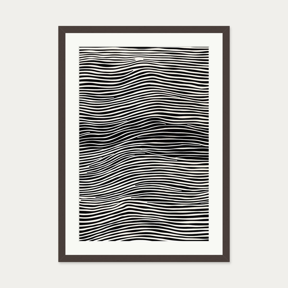 Illusions Art Print — 50 x 70 cm — Brown Frame