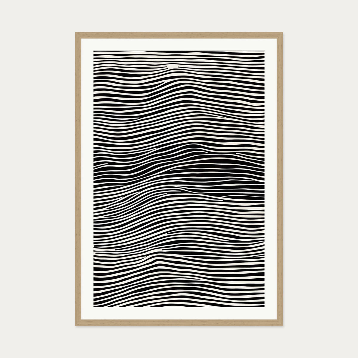 Illusions Art Print — 70 x 100 cm — Oak Frame