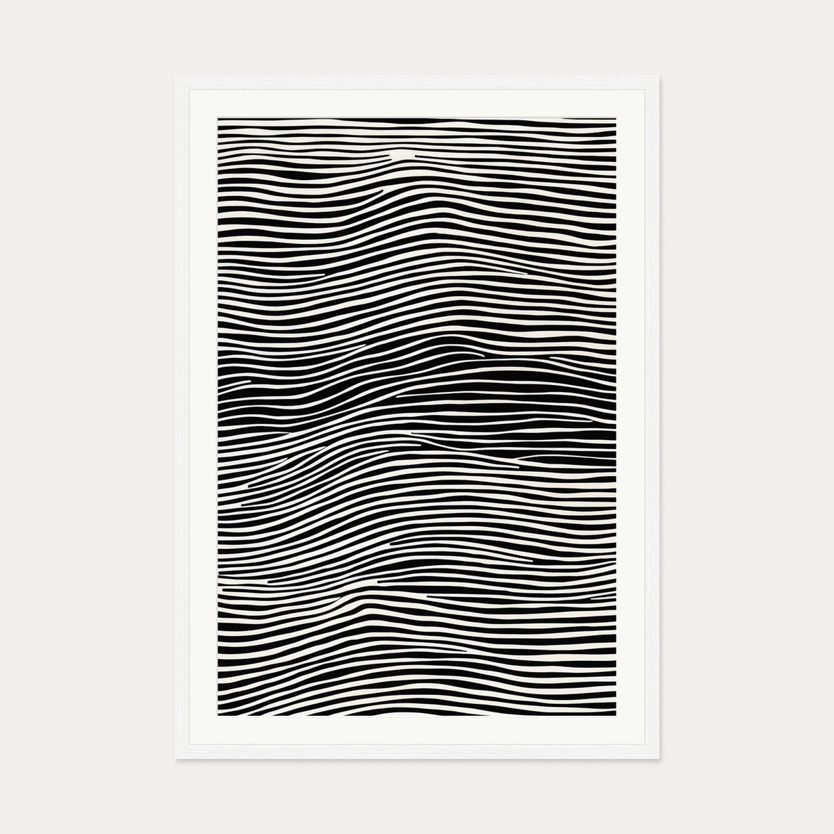 Illusions Art Print — 70 x 100 cm — White Frame