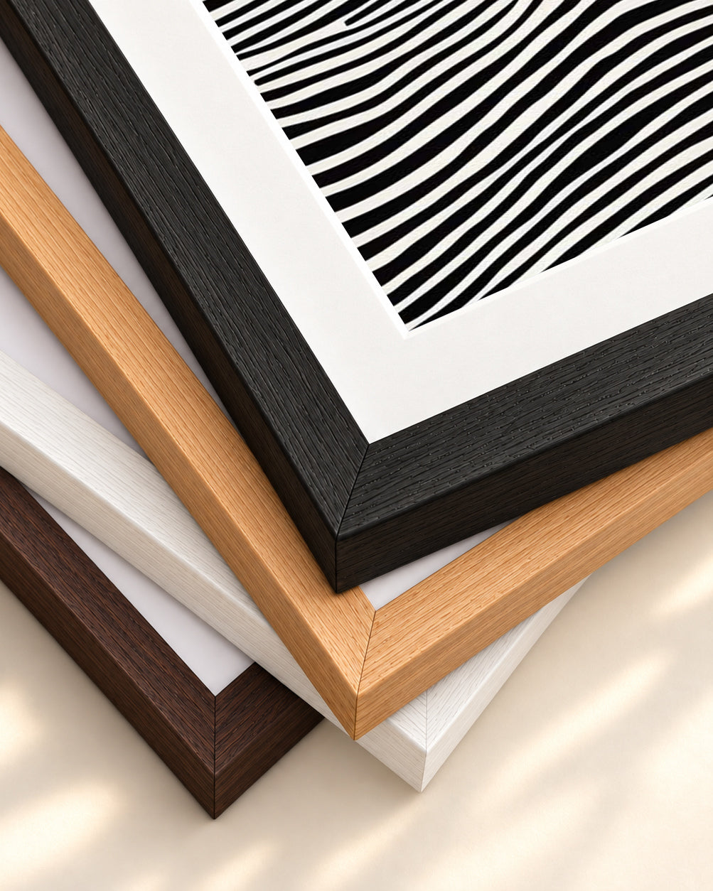 Illusions Art Print — framed print corner with 5 cm mount and bevel