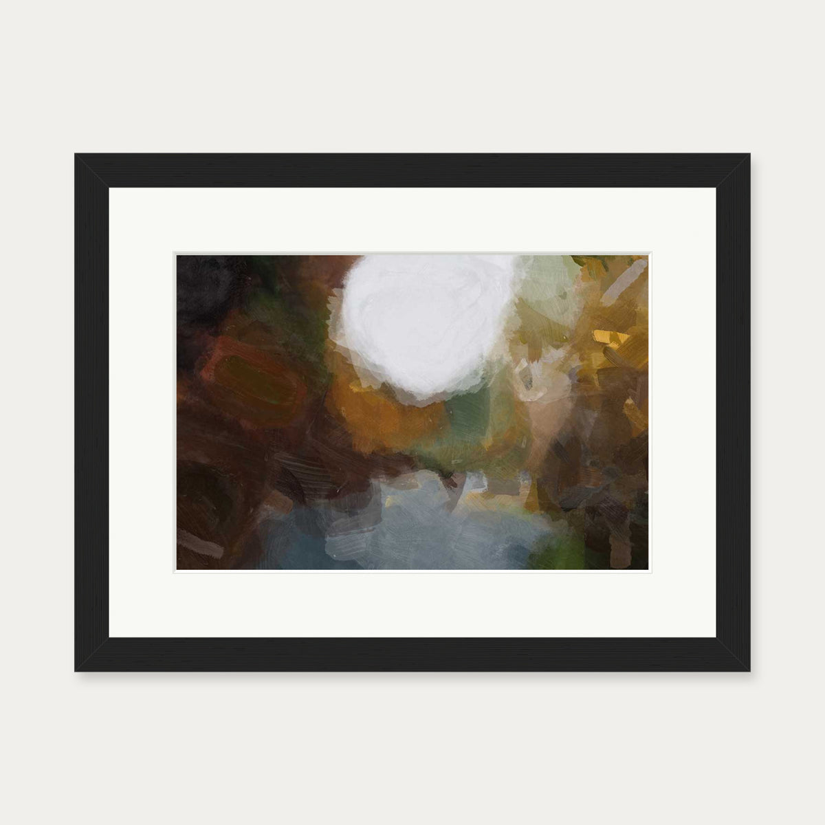 Impressionist Into The Light Art Print — 30 x 40 cm — Black Frame