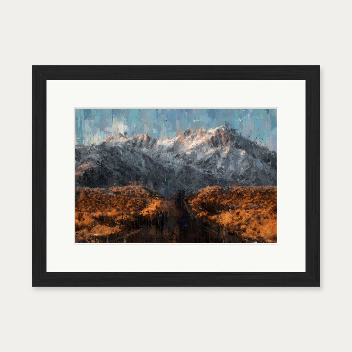 Impressionist Landscape Art Print — 30 x 40 cm — Black Frame