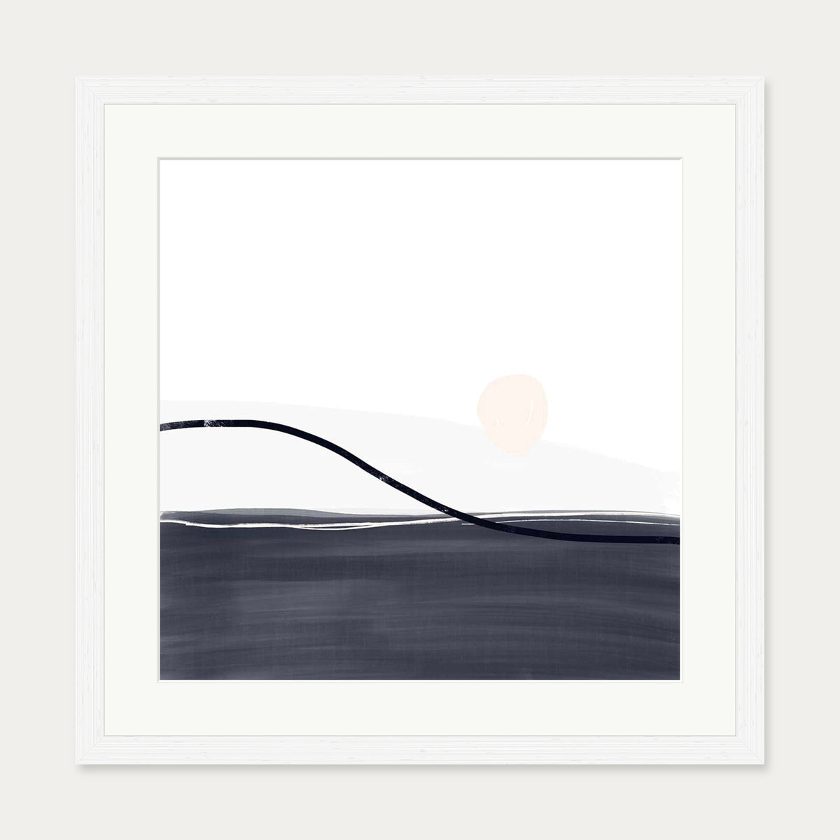 Interlude Art Print — 50 x 50 cm — White Frame