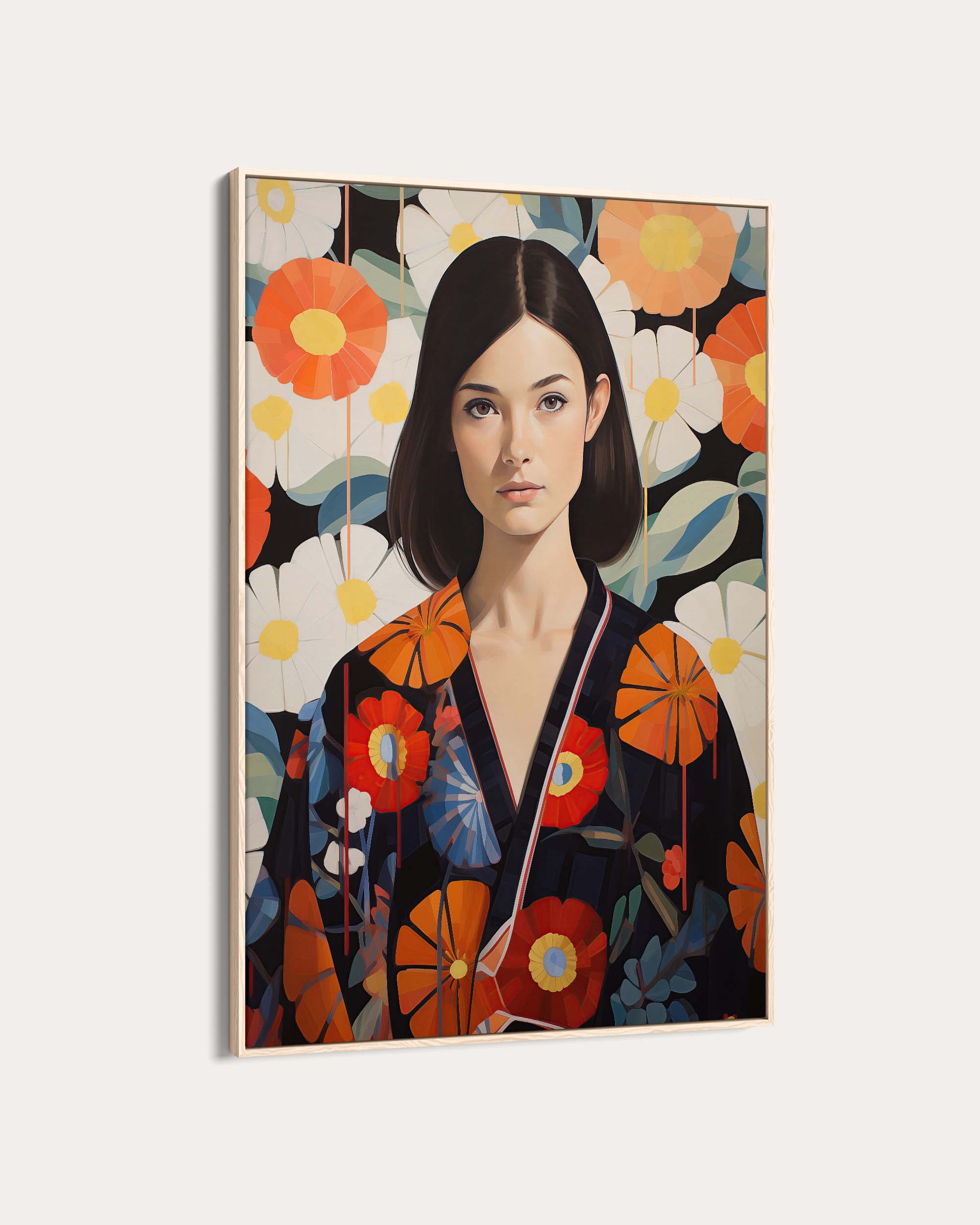 Floral Japandi Wall Art Print