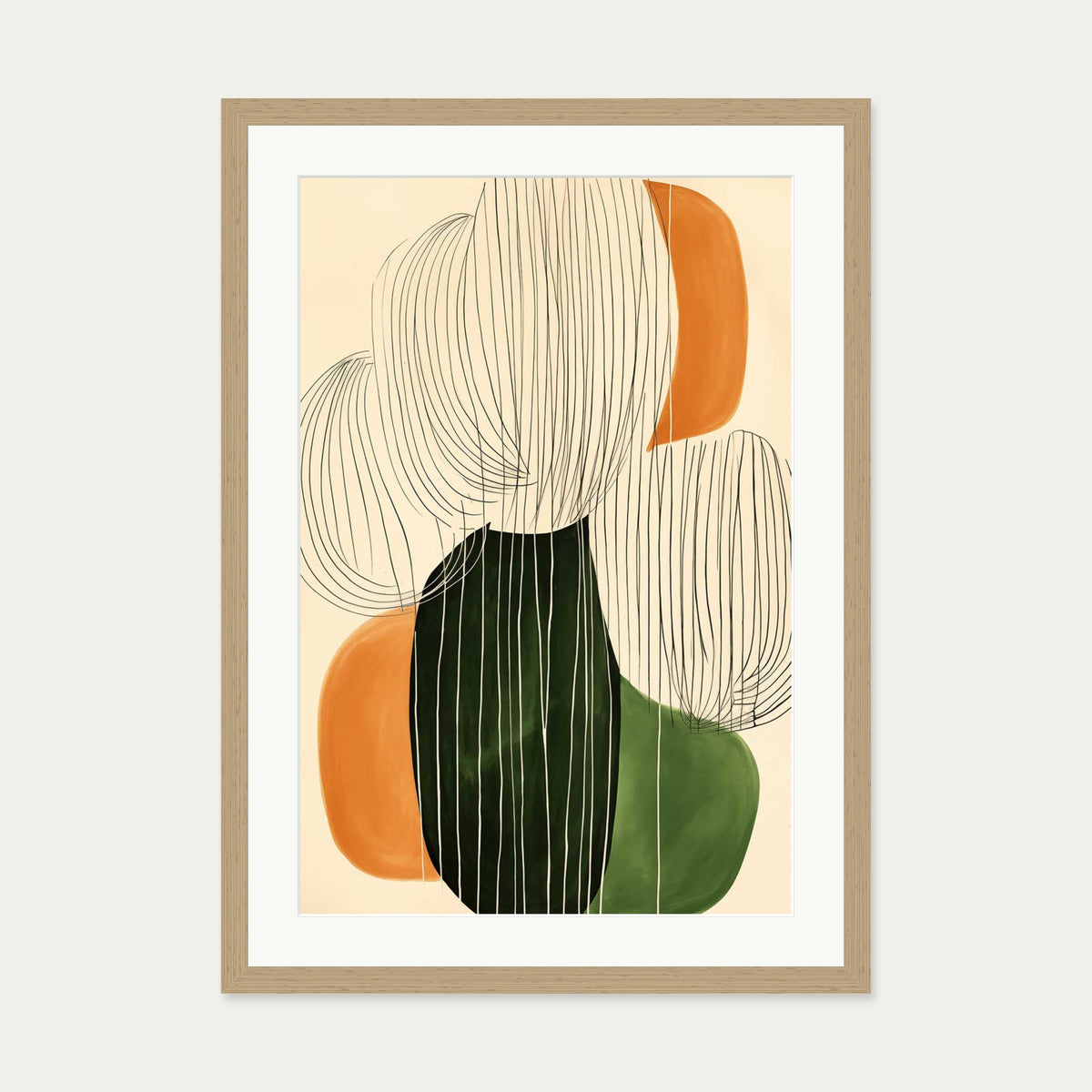 Je Ne Sais Quoi Art Print — 50 x 70 cm — Oak Frame