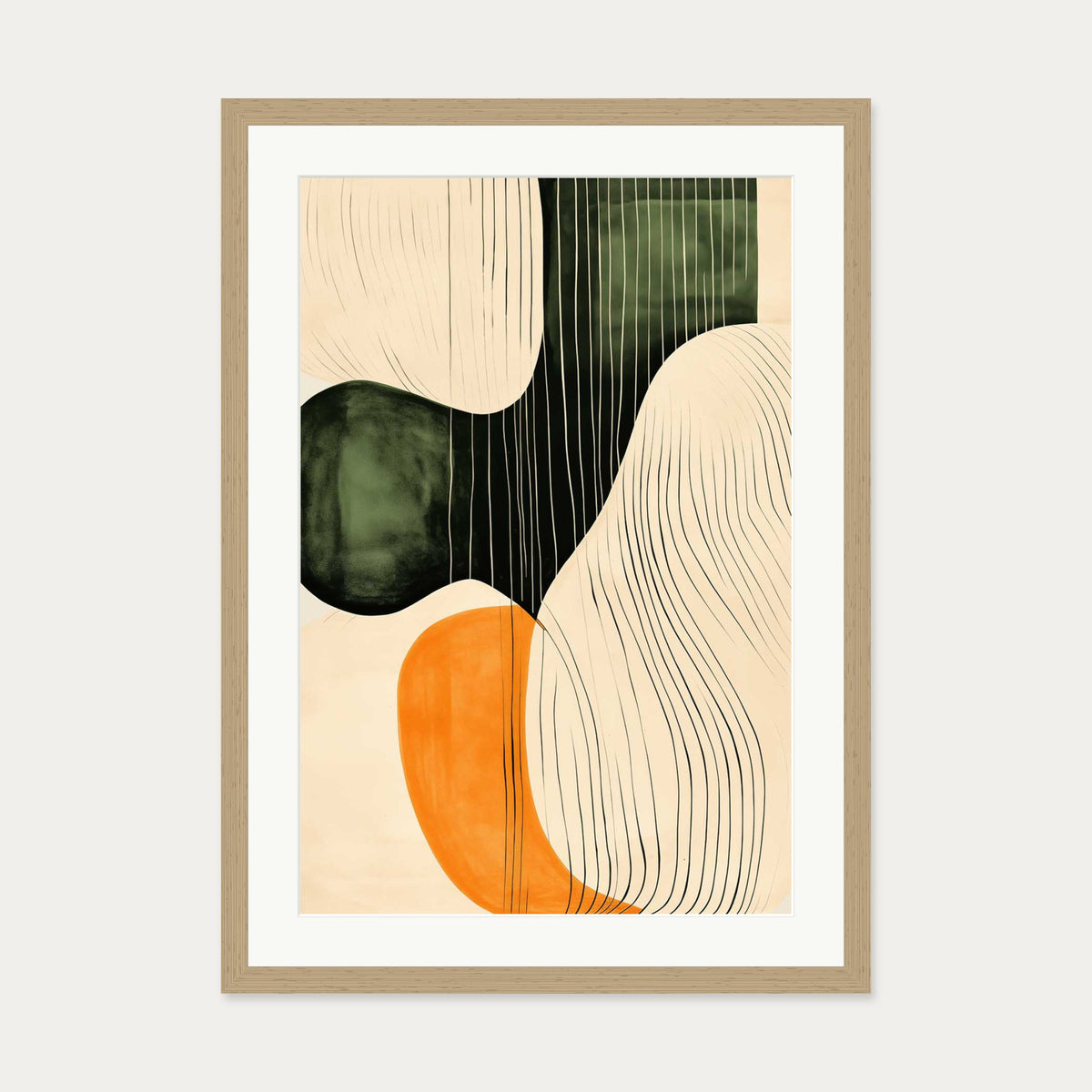 Je Ne Sais Quoi II Art Print — 50 x 70 cm — Oak Frame