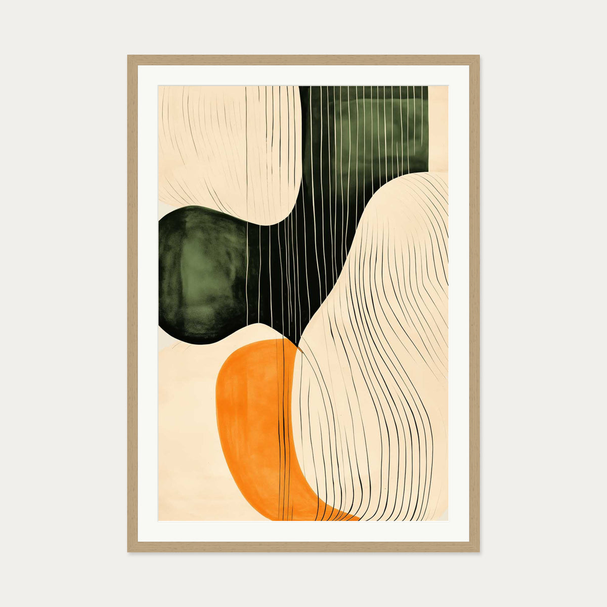 Je Ne Sais Quoi II Art Print — 70 x 100 cm — Oak Frame