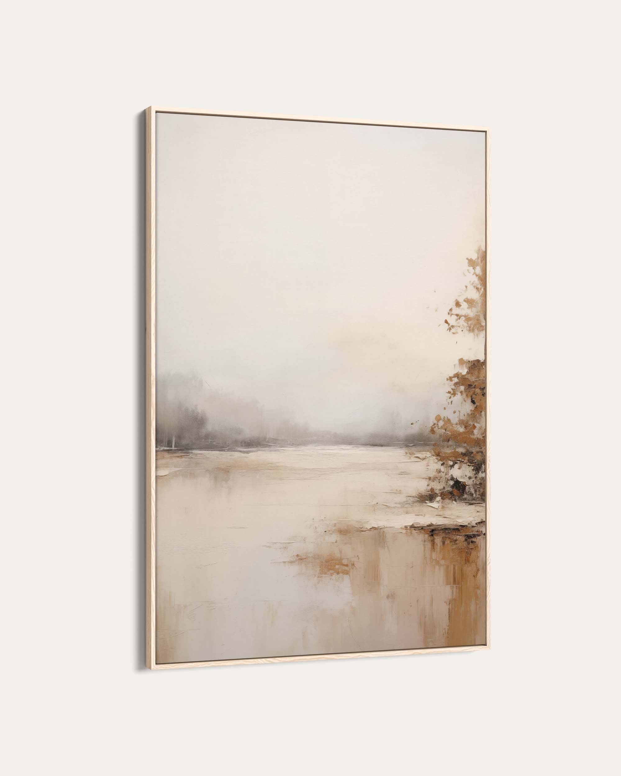 Lake At Dawn Wall Art Print