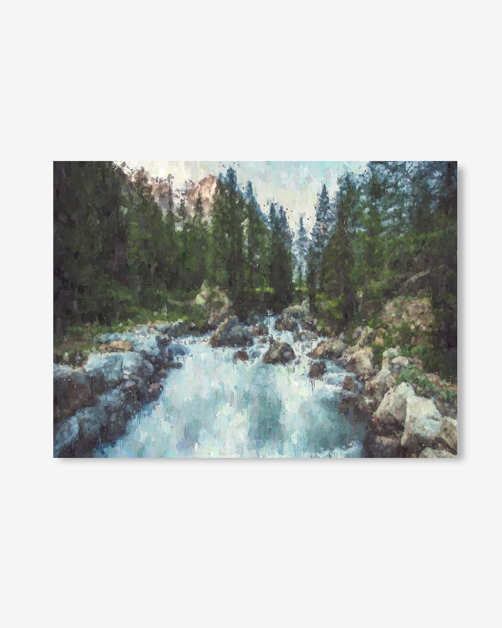 Waterfall In The Forest Art Print