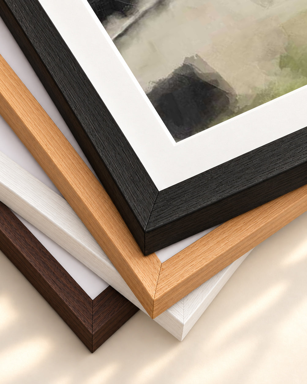 Landscape Impressions Art Print — framed print corner with 5 cm mount and bevel
