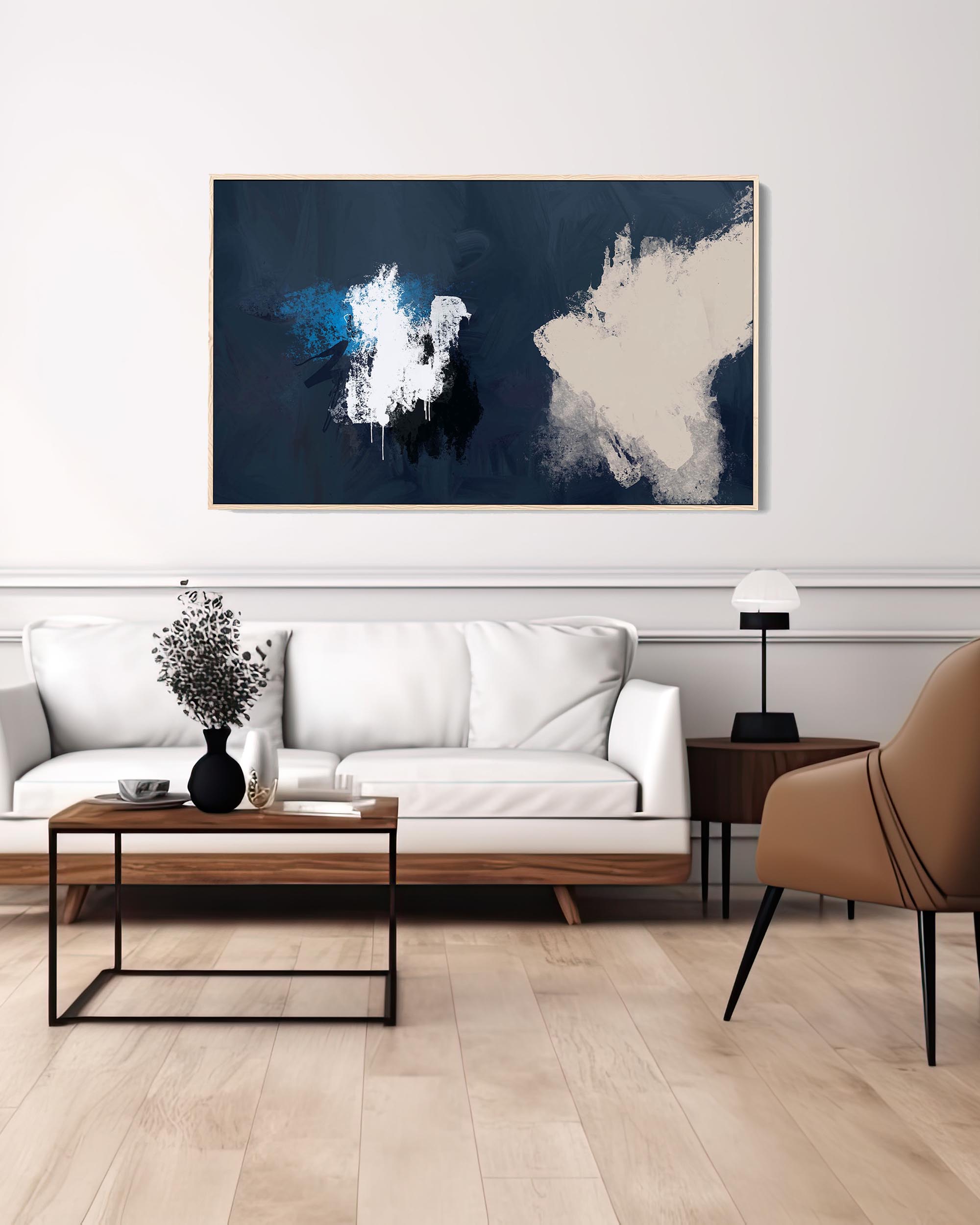 Blue Marina Canvas Art