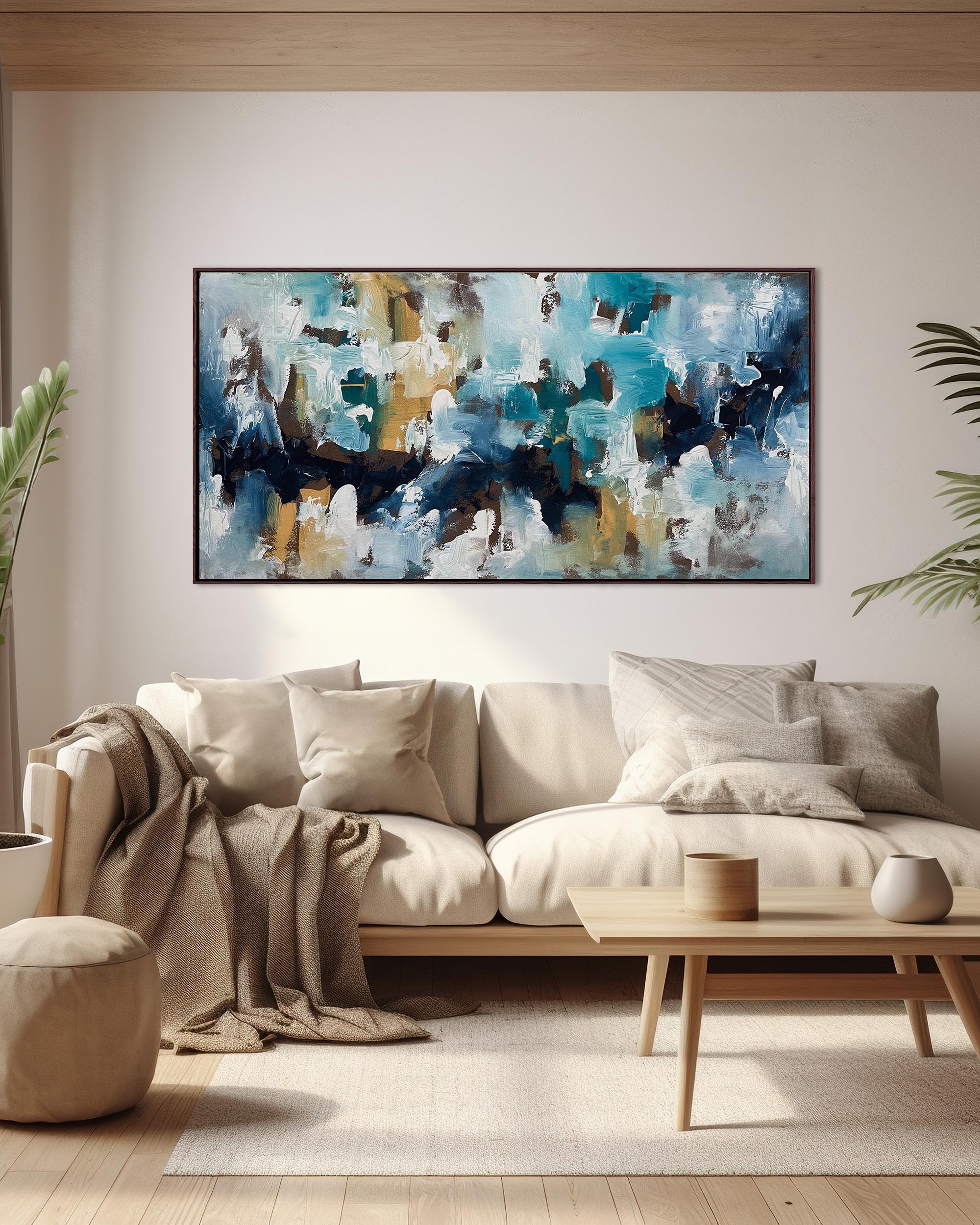 The Edge Of Water | Original Painting | 150x76cm