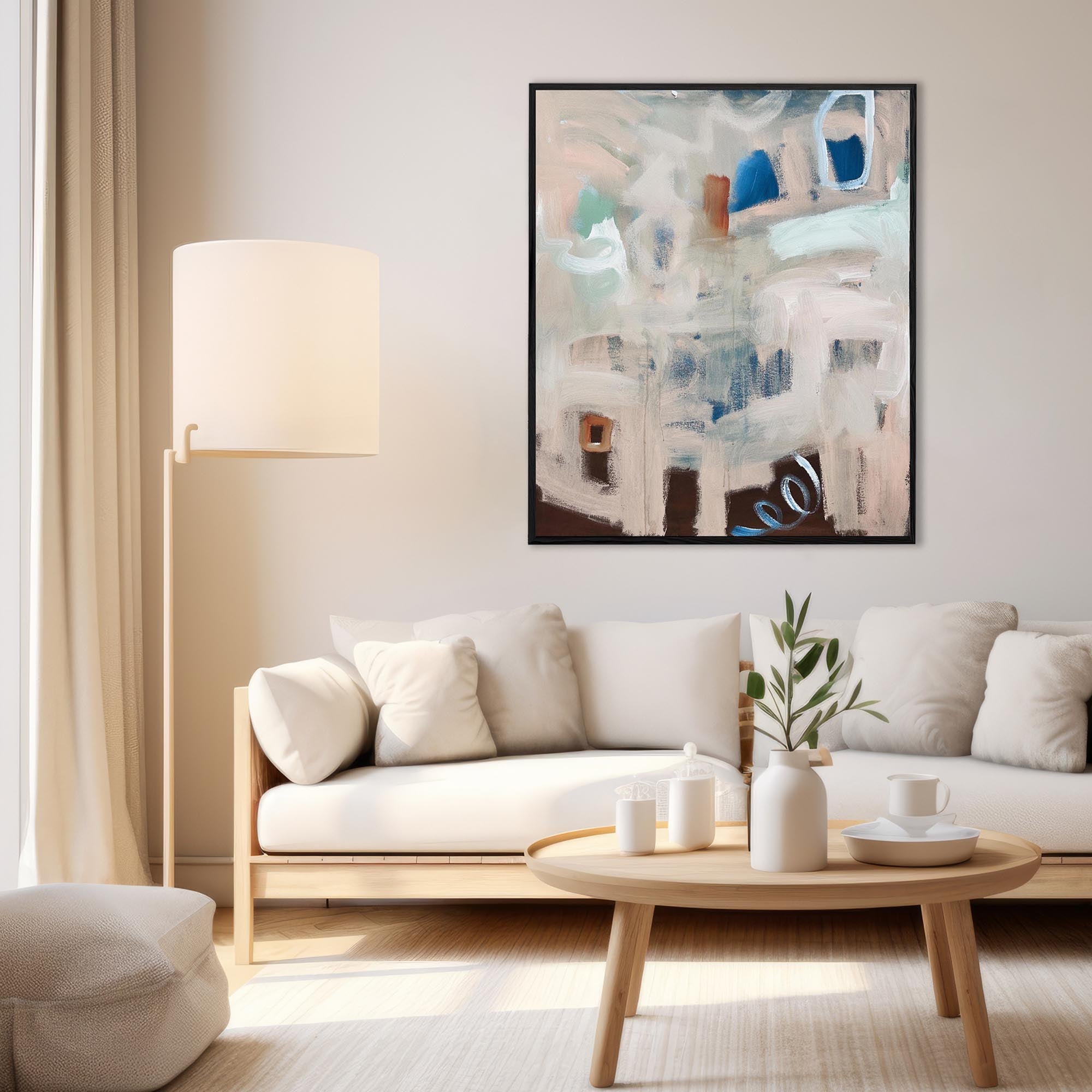 Going Places II - Original Painting-Abstract House