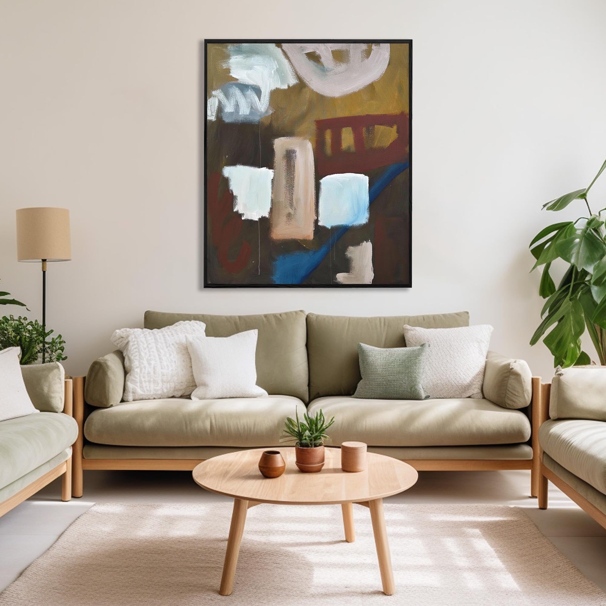 Going Places - Original Painting-Abstract House