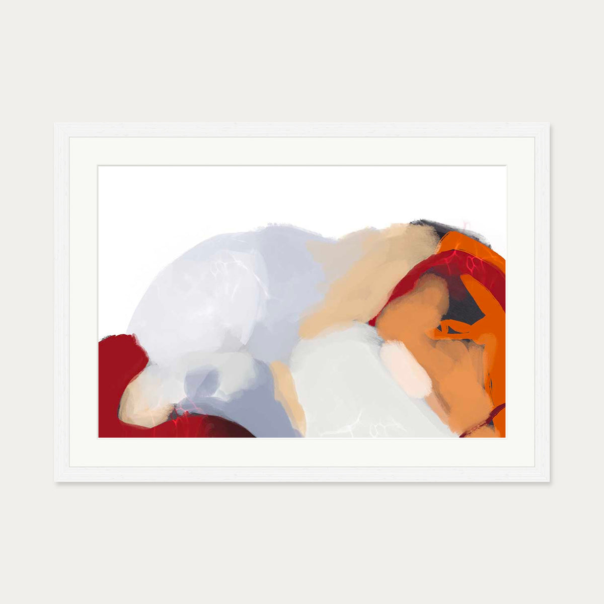 Lava Sands I Art Print — 50 x 70 cm — White Frame
