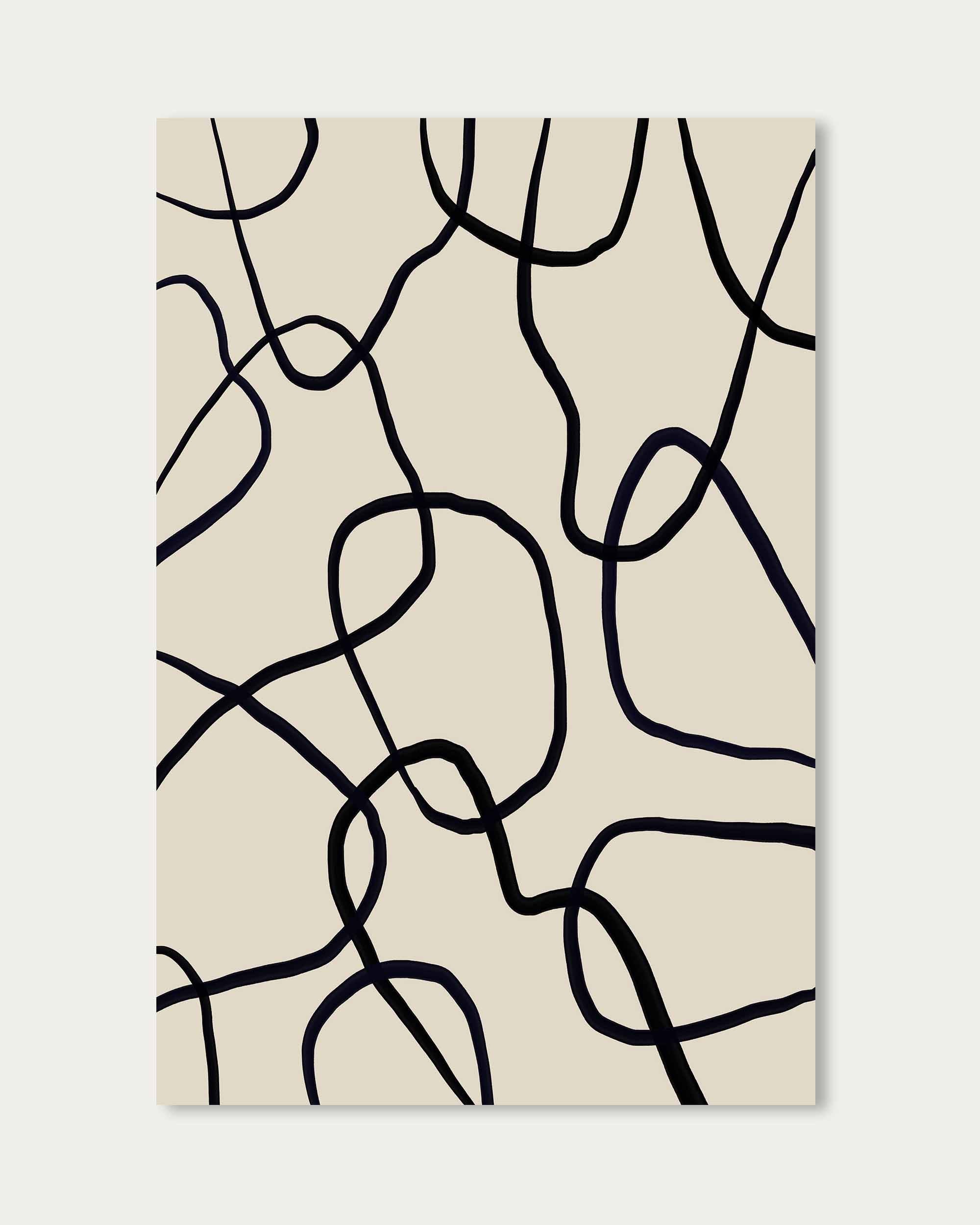 Monochrome Mesh Wall Art