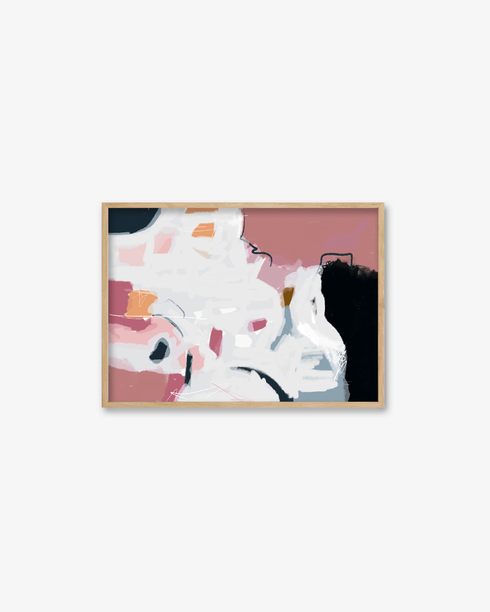 Abstract Pastel Hues Art Print
