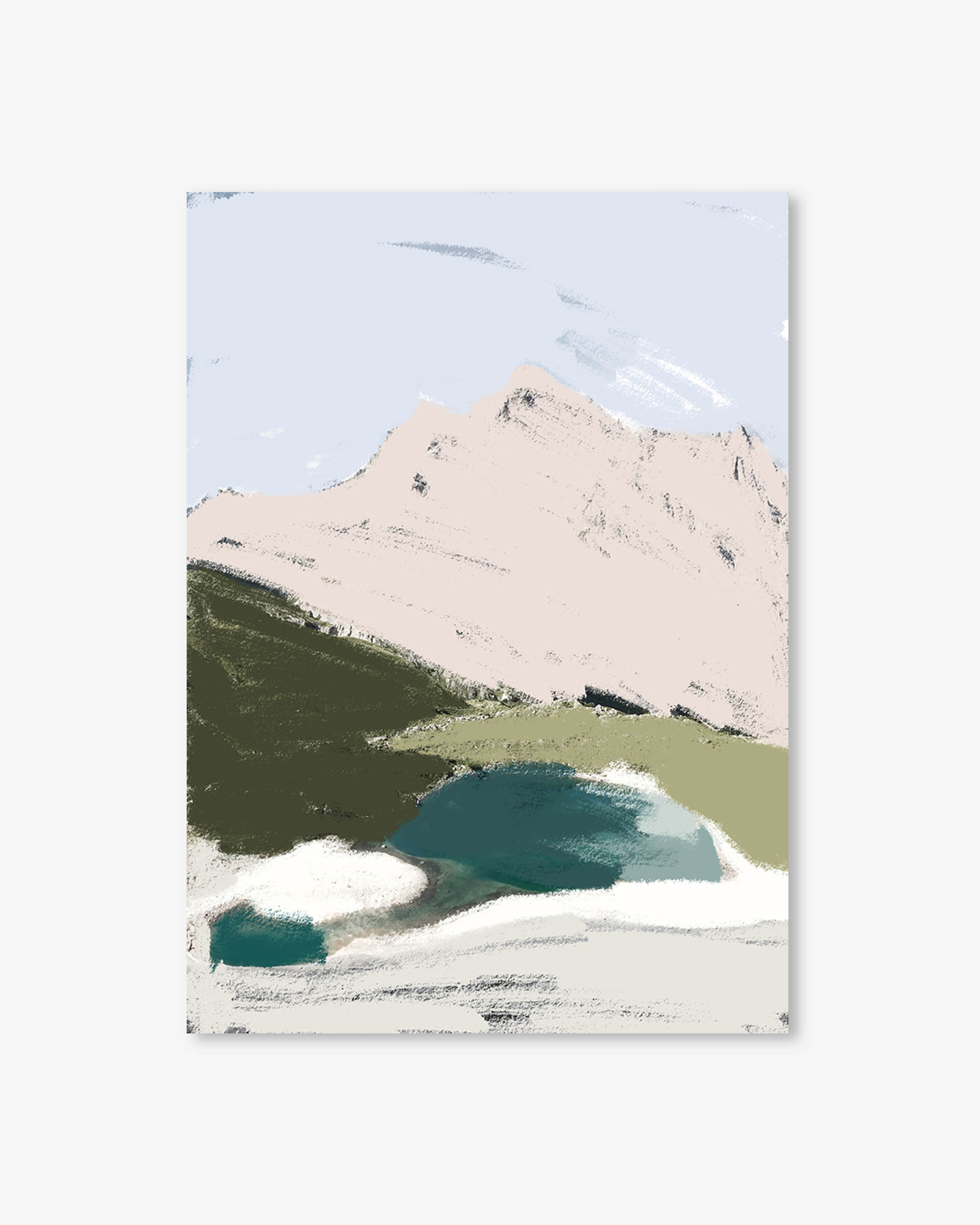 Abstract Valley Art Print