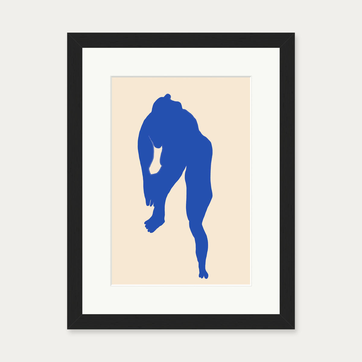 Matisse Female Nude Art Print — 30 x 40 cm — Black Frame