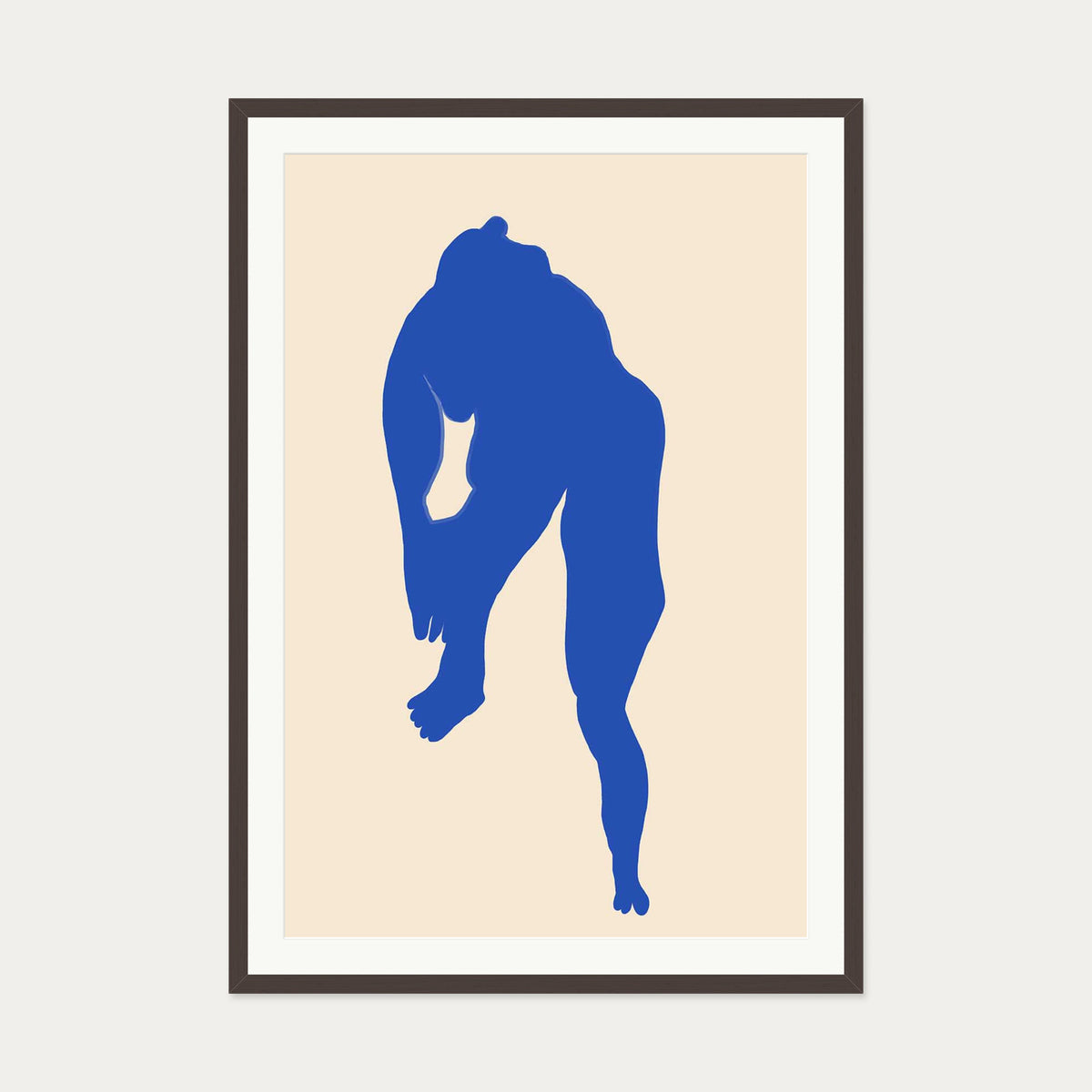 Matisse Female Nude Art Print — 70 x 100 cm — Brown Frame
