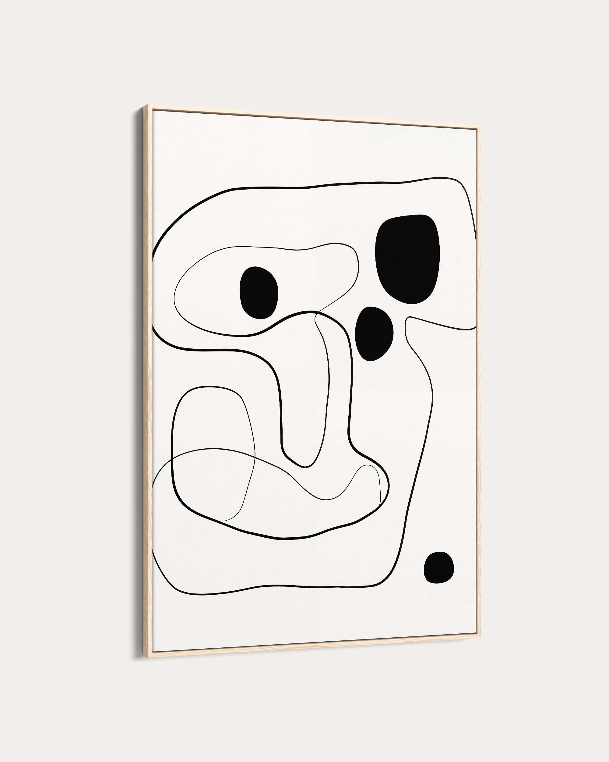 Monochrome Line Art Print