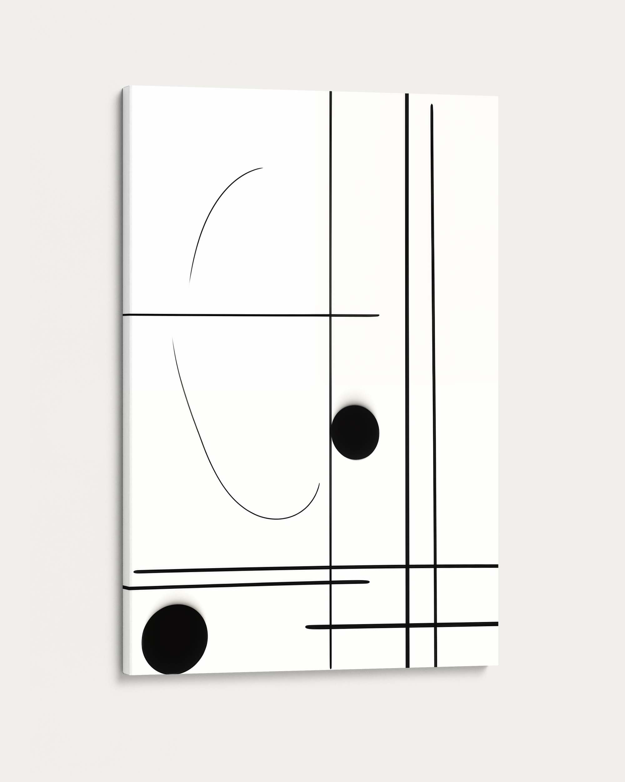 Straight Line Art Print