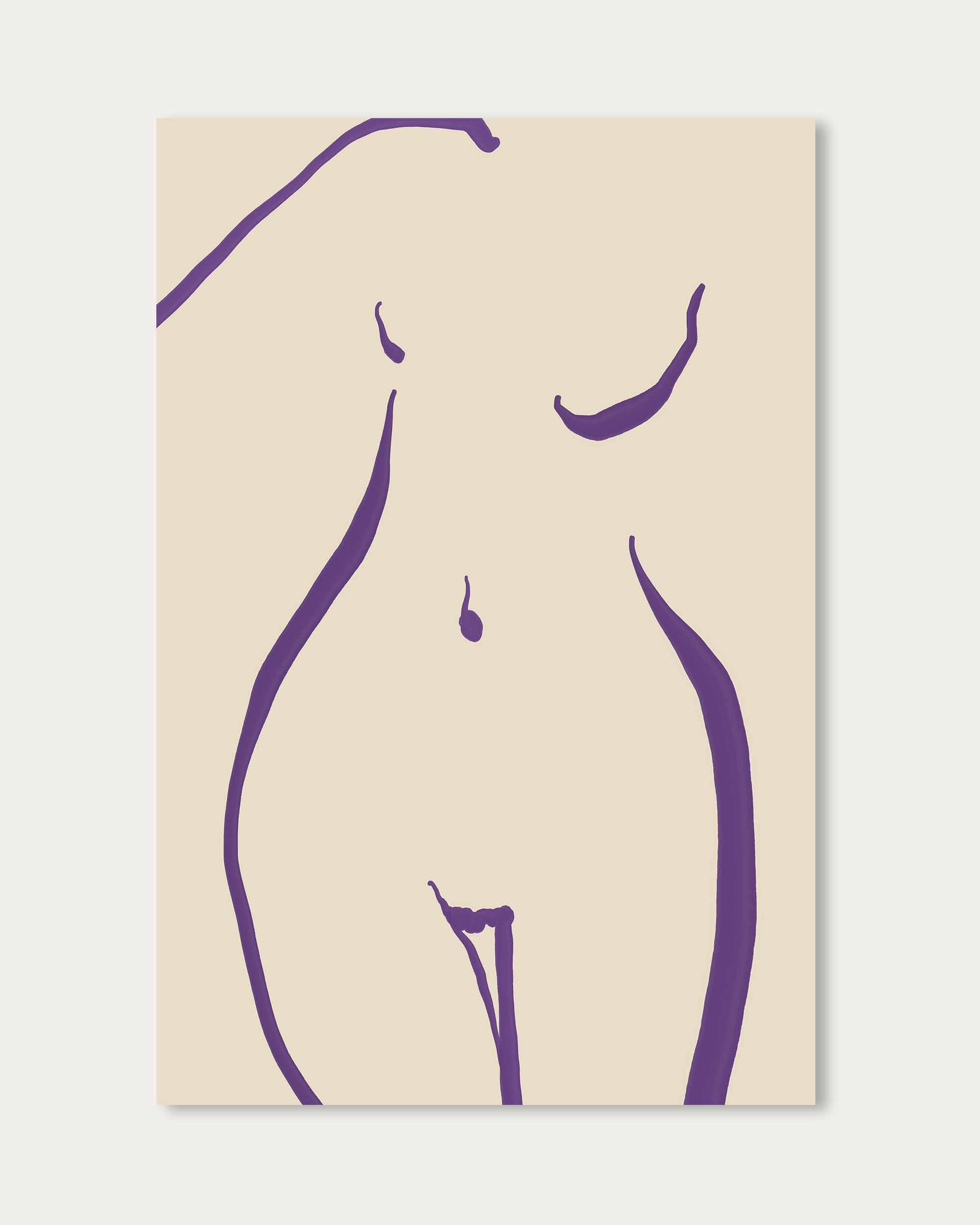 Nude Line Wall Art Print