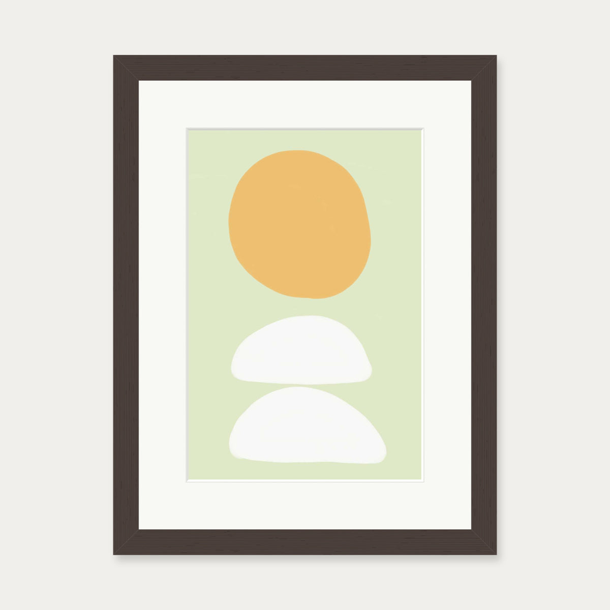 Minted Art Print — 30 x 40 cm — Brown Frame