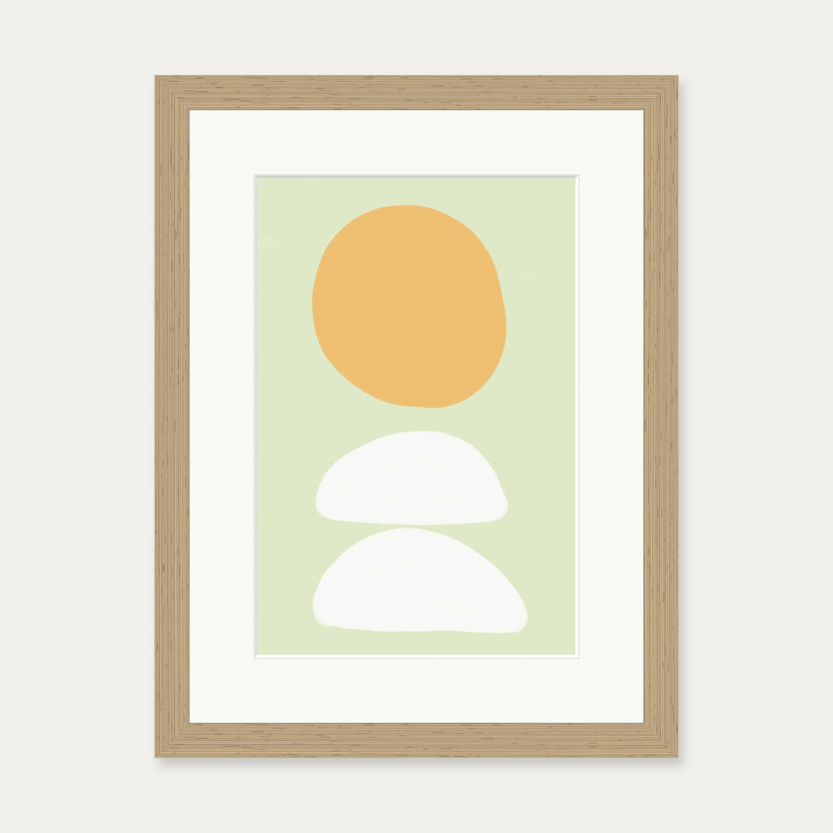 Minted Art Print — 30 x 40 cm — Oak Frame