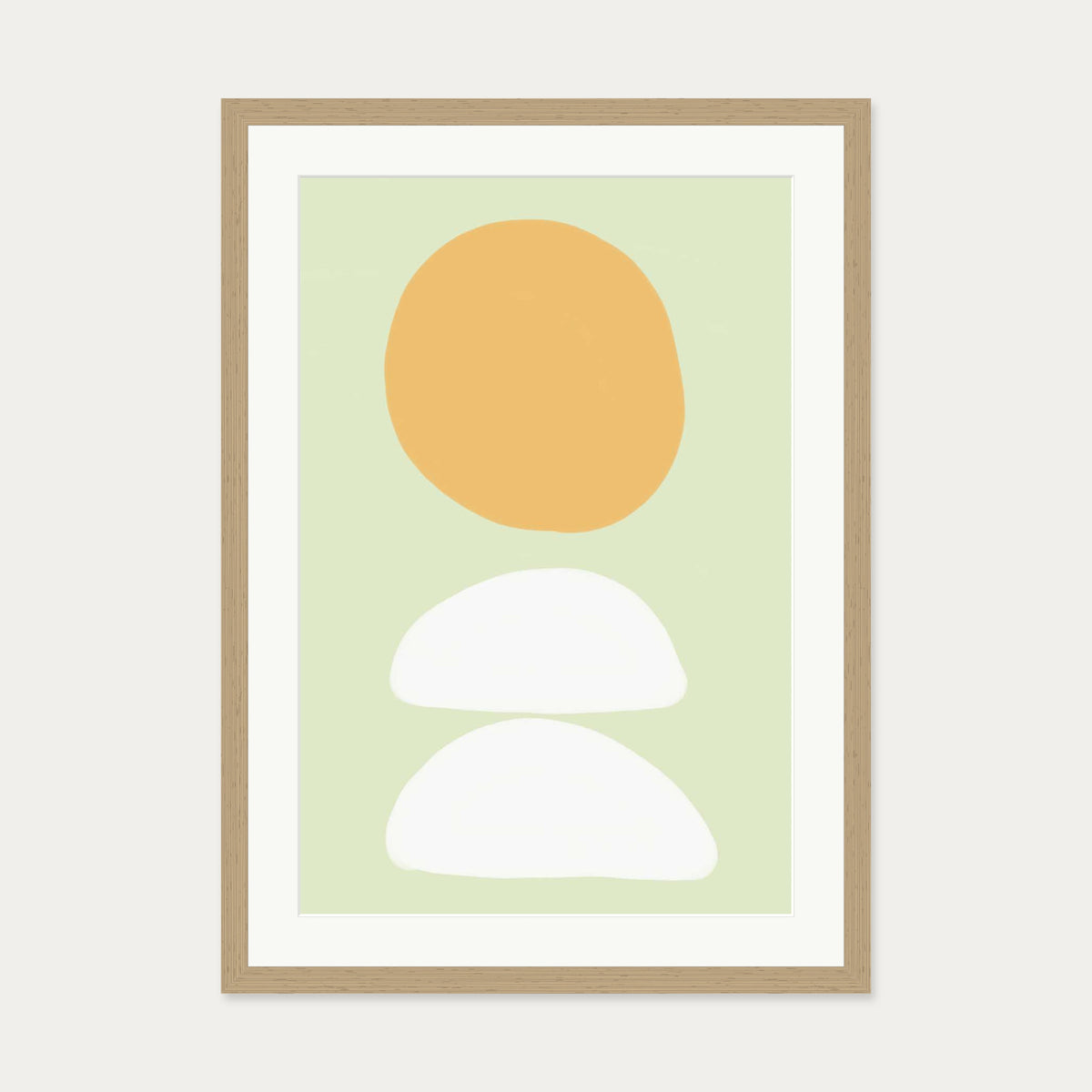 Minted Art Print — 50 x 70 cm — Oak Frame